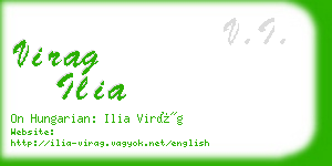 virag ilia business card